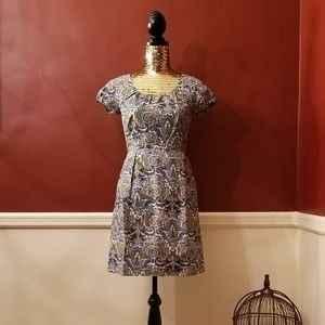 J. Crew Dolores Peacock Paisley Sheath Dress